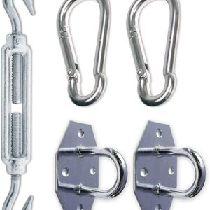 Corasol COR19SET1 zestaw montażowy nr 1 do trójkątnego żagla przeciwsłonecznego, ocynkowany