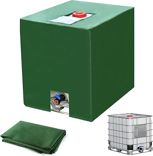 Domkan IBC pokrowiec na zbiornik wodny, pyłoszczelna i chroniąca przed UV osłona