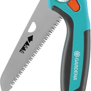 Gardena składana piła ogrodowa 135 P: wygodna piła ręczna z wysokiej jakości stali sprężynowej, świetna wydajność cięcia, precyzyjne cięcie, ergonomiczny design