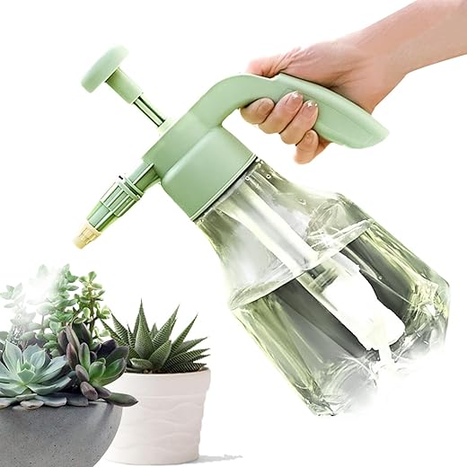 Ghjkldha Butelka z rozpylaczem 1,5 l, regulowana konewka do wody, idealna do ogrodu i wnętrz