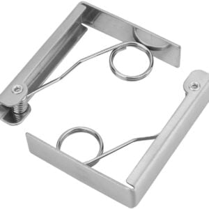 Samfox Klipsy do obrusów, 2 sztuki uchwytów ze stali nierdzewnej z obciążeniem sprężynowym