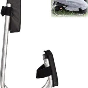 Siedzisko ogrodowe chroniące kolana, czarne